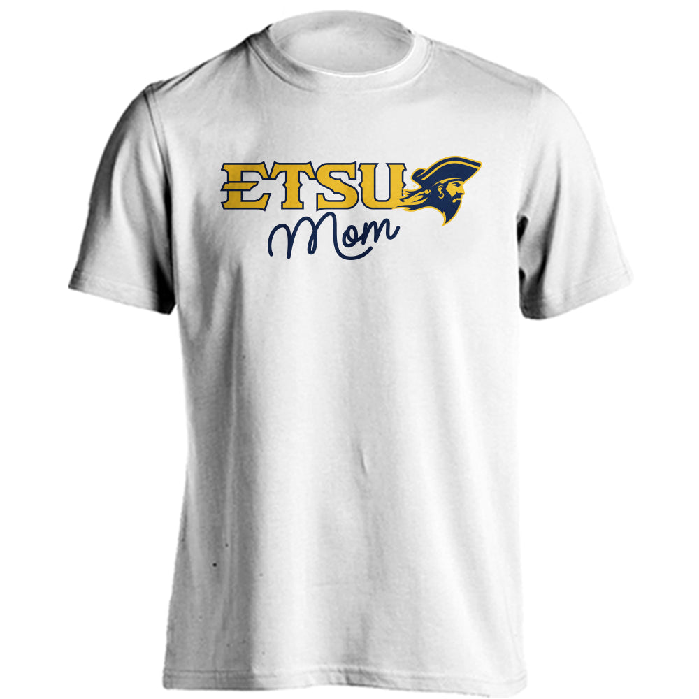 Sport Your Gear ETSU Buccaneers Mom Proud Parent T-Shirt – Navy, XL – Officially Licensed East Tennessee State University Shirt
