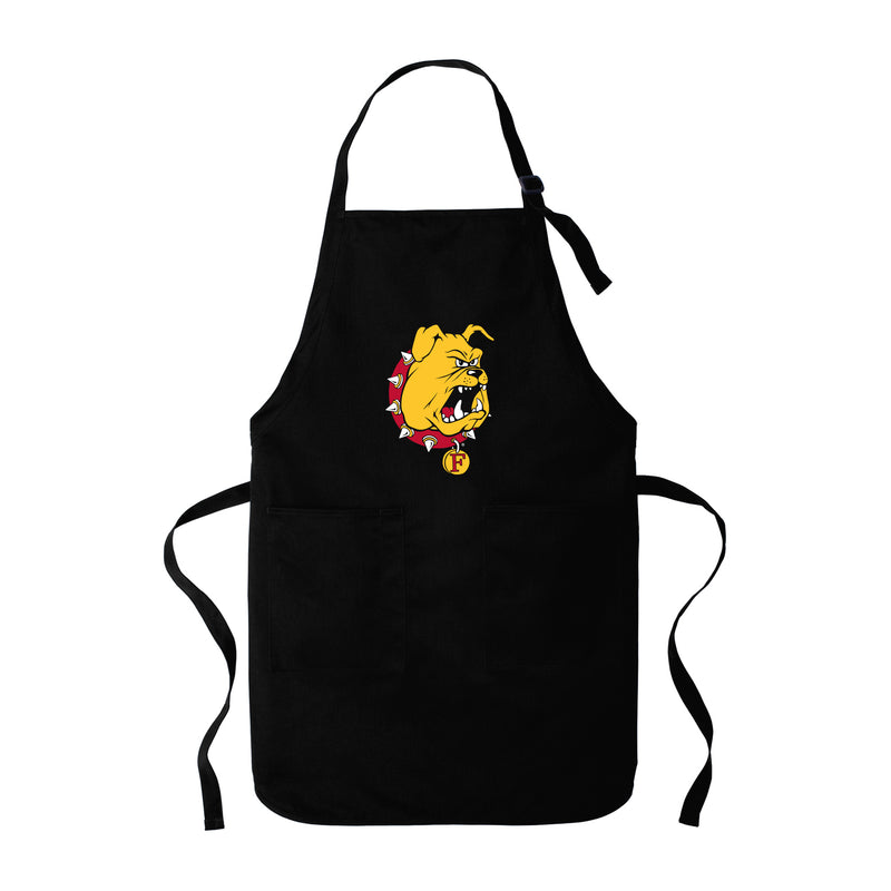 Ferris State University Bulldogs Text With Mascot Grilling Apron