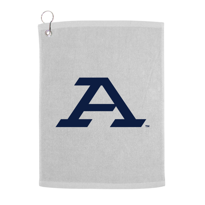 University of Akron Zips Golf Towel With Logo and Akron Zips Text