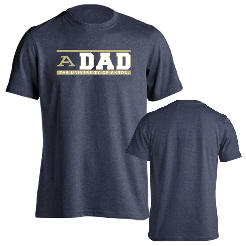 University of Akron Zips Dad Tee Father Parent Tee Short Sleeve T-Shirt