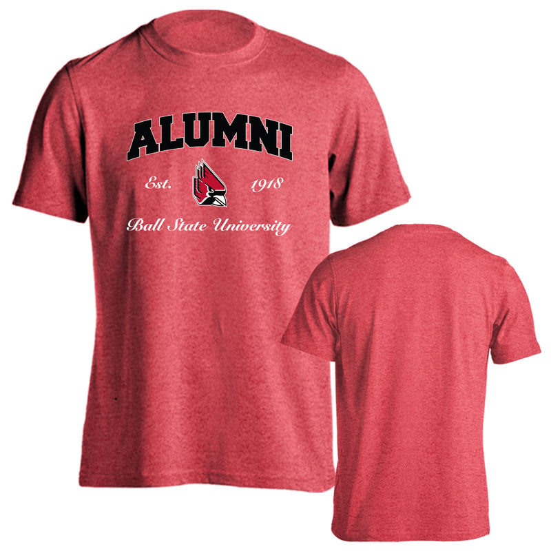 Ball State University Cardinals Alumni Tee Graduate Short Sleeve T-Shirt