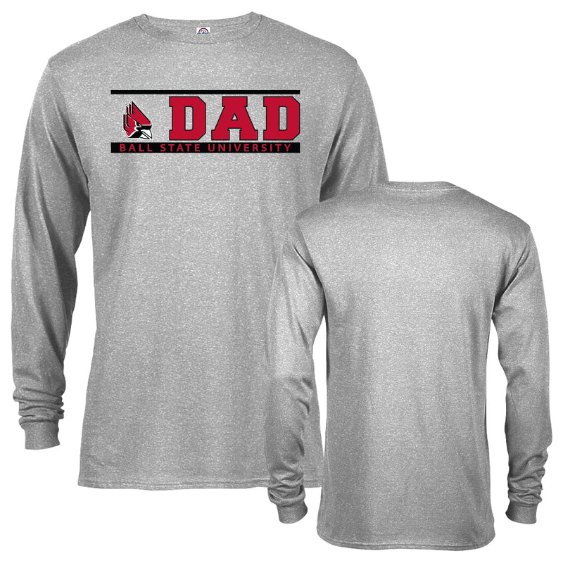 Ball State University Cardinals Dad Father Parent Long Sleeve T-Shirt