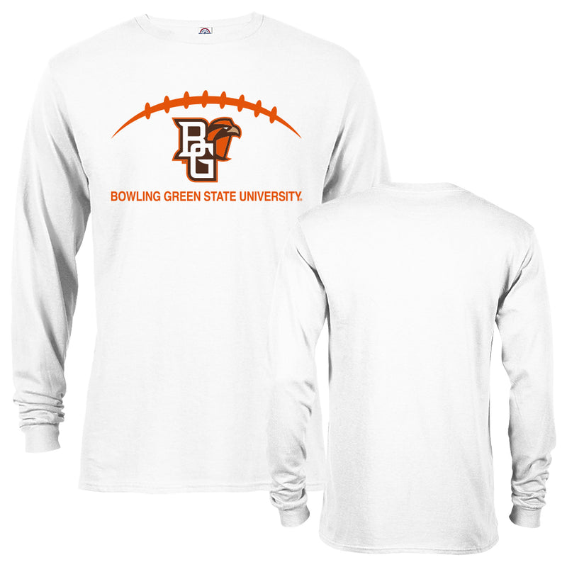 Bowling Green State University Laces Out Football Logo Tee Long Sleeve T-Shirt
