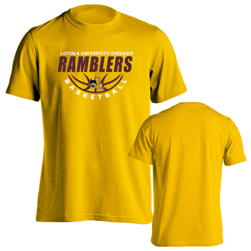 Loyola Chicago Ramblers Loyola University Basketball Logo Short Sleeve T-Shirt