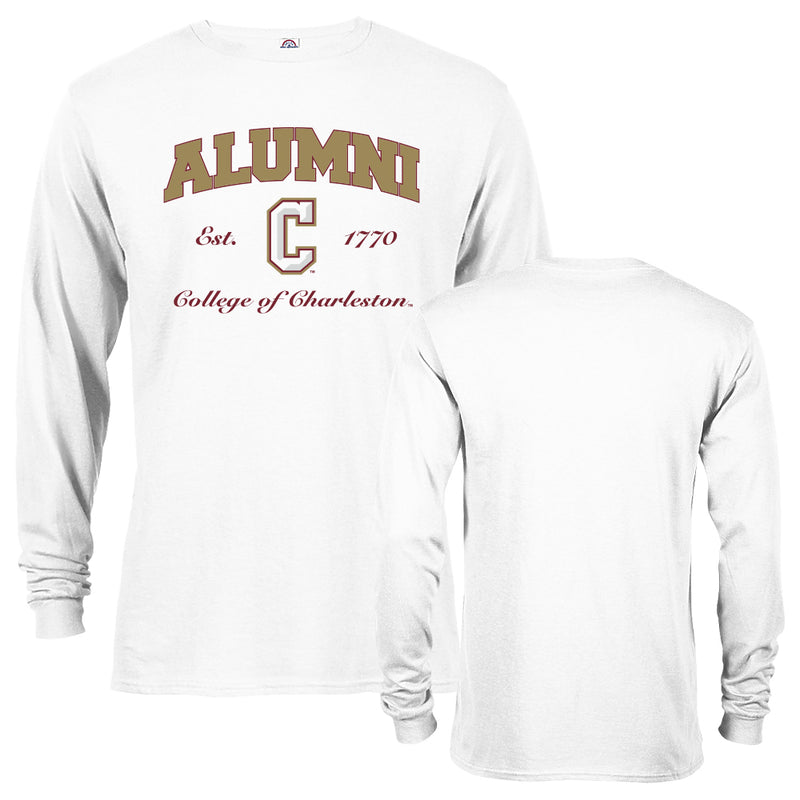 College of Charleston Cougars Alumni Logo Graduate Long Sleeve T-Shirt