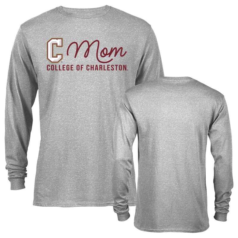 College of Charleston Cougars Mom Logo Mother Proud Parent Long Sleeve T-Shirt