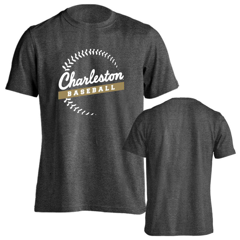 College of Charleston Cougars Baseball Seams Short Sleeve Baseball T-Shirt