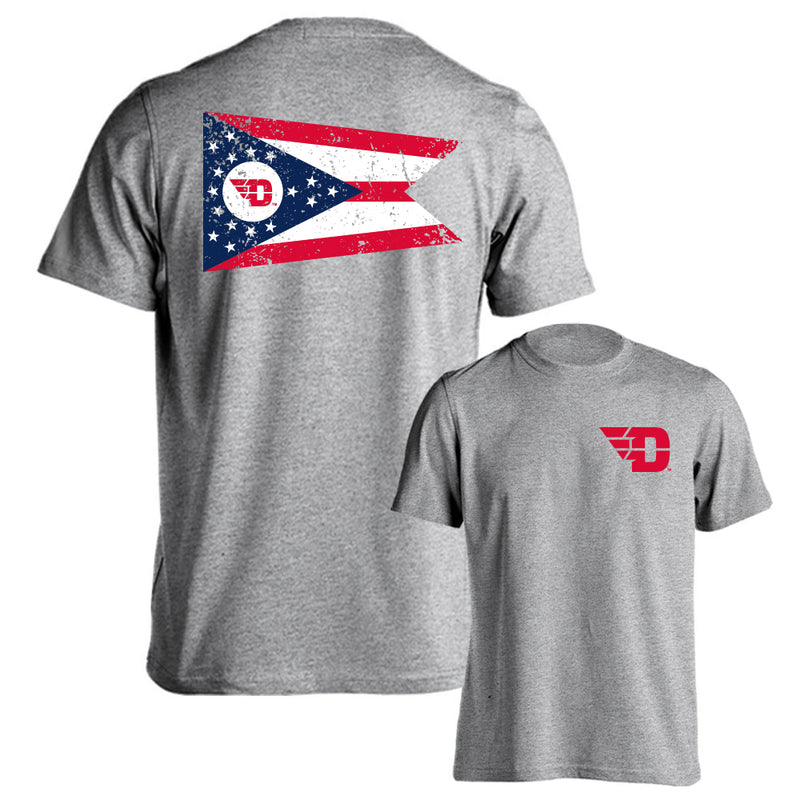 Dayton Flyers University of Dayton FLyers School Flag Logo Short Sleeve Tee