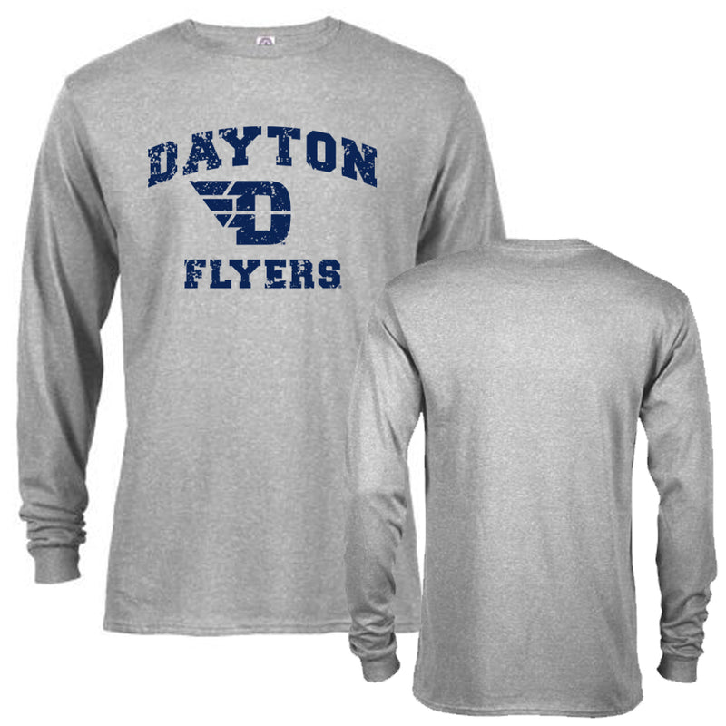 Dayton Flyers University of Dayton Flyers Retro Distressed Long Sleeve Shirt