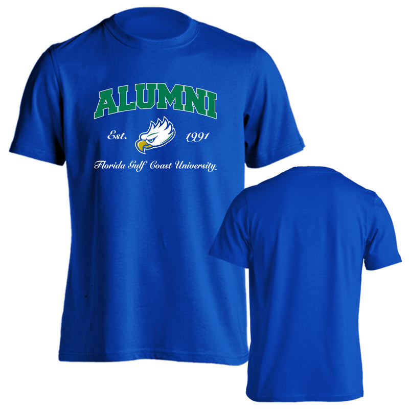 Florida Gulf Coast University Eagles Alumni Logo Short Sleeve T-Shirt