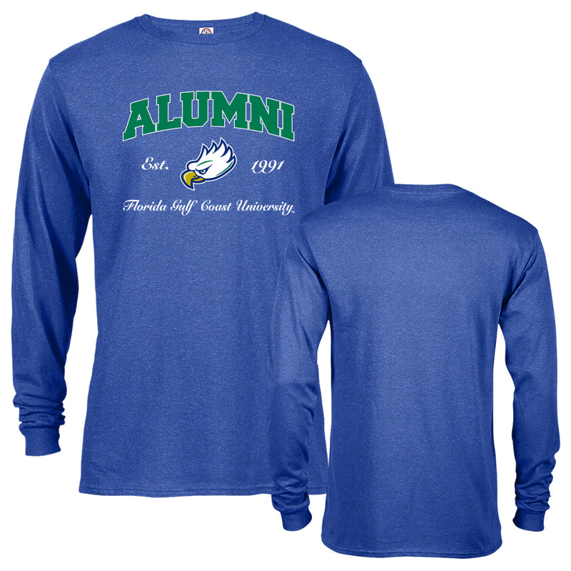 Florida Gulf Coast University Eagles Alumni Logo Long Sleeve T-Shirt