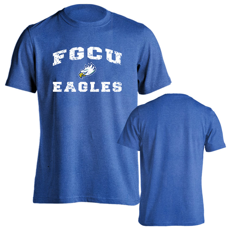 Florida Gulf Coast University Eagles Distressed Retro Logo Short Sleeve T-Shirt