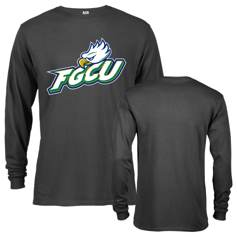 Florida Gulf Coast University Eagles School Text and Mascot Long Sleeve T-Shirt