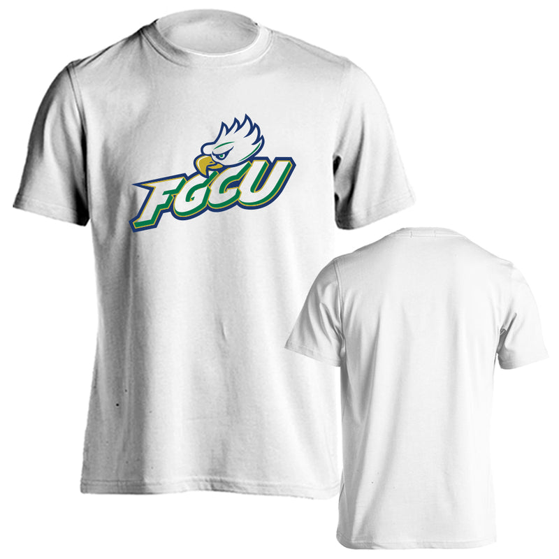 Florida Gulf Coast University Eagles School Text and Mascot Short Sleeve T-Shirt
