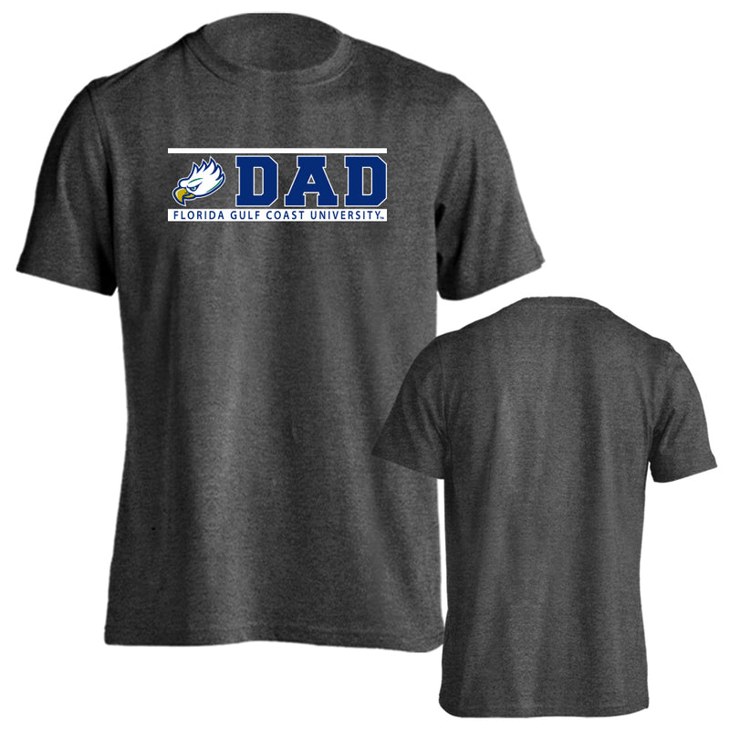 Florida Gulf Coast University Eagles Dad Father Logo Tee Short Sleeve T-Shirt