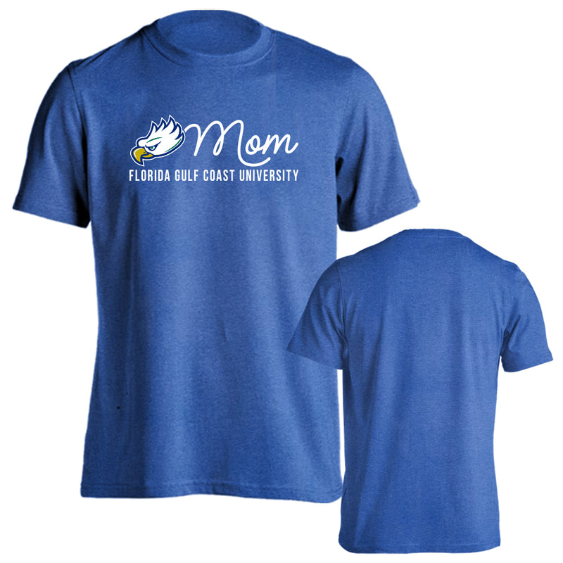 Florida Gulf Coast University Eagles Mom Logo Tee Mother Proud Parent Short Sleeve T-Shirt
