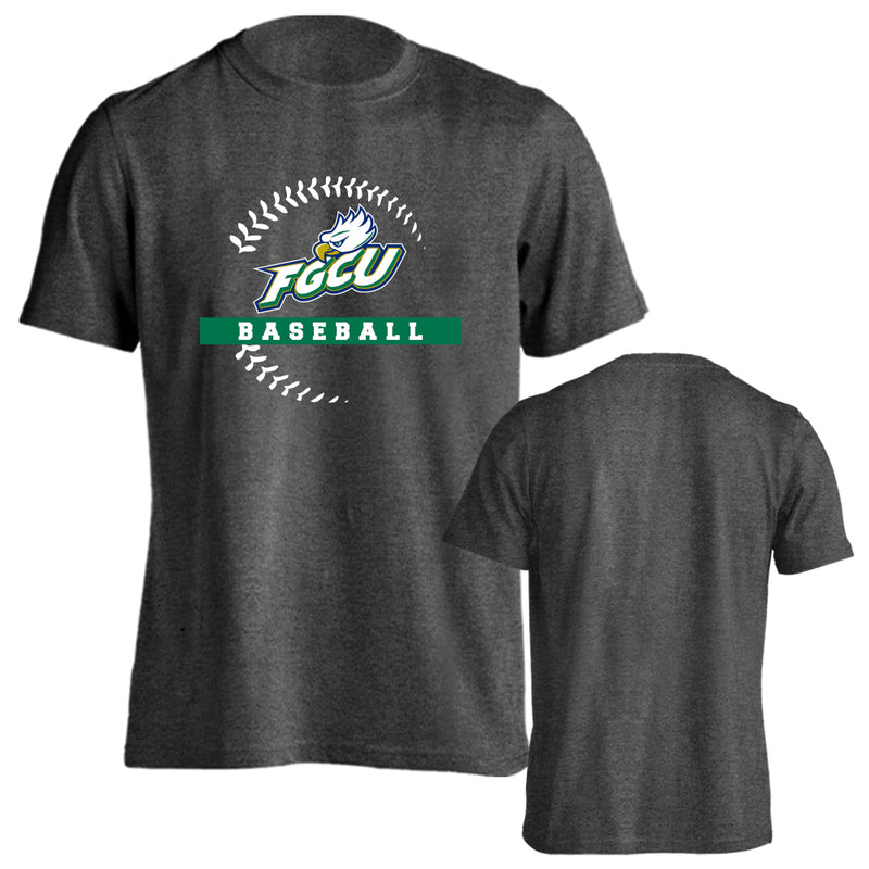 Florida Gulf Coast University Eagles Baseball Seams Short Sleeve T-Shirt