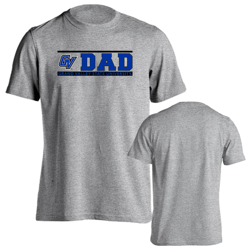 Grand Valley State University Lakers GVST Dad Father Logo Short Sleeve T-Shirt