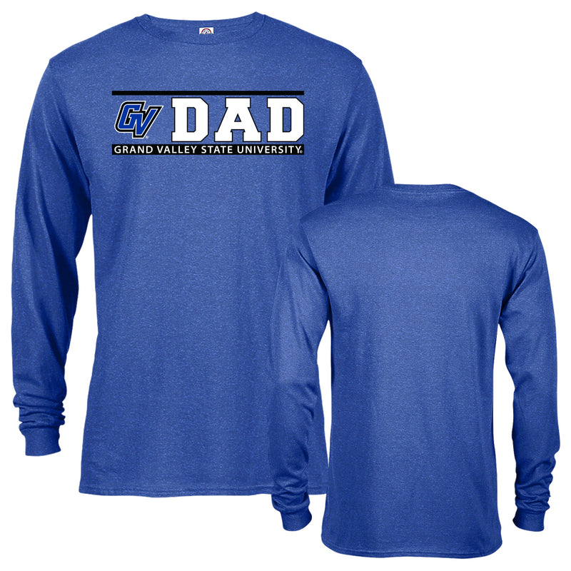 Grand Valley State University Lakers GVST Dad Father Logo Long Sleeve T-Shirt