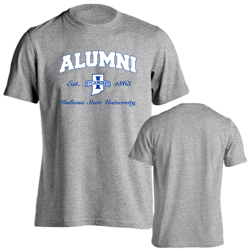 Indiana State University Sycamores Indiana St Alumni Logo Short Sleeve T-Shirt