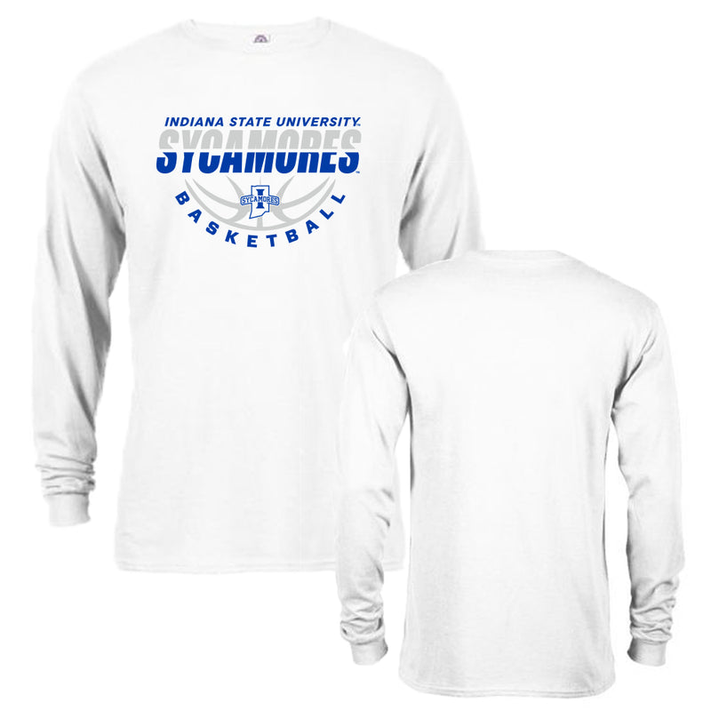 Indiana State University Sycamores Basketball Nothing But Net Long Sleeve Tee