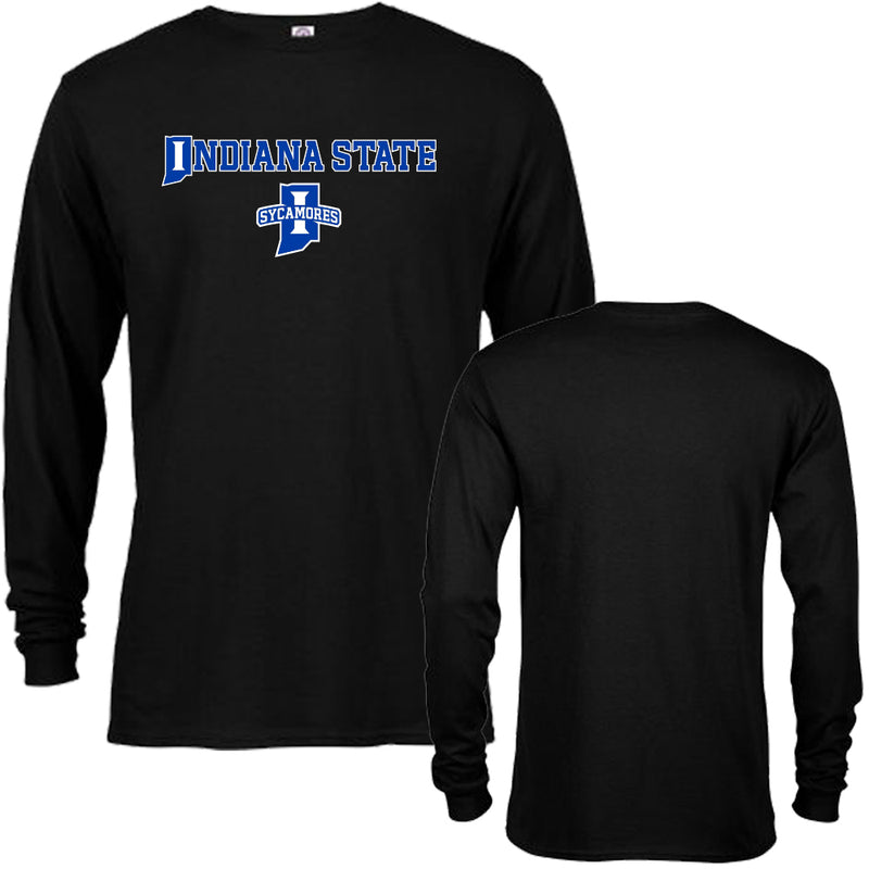 Indiana State University Sycamores Arched Text with Logo Long Sleeve T-Shirt