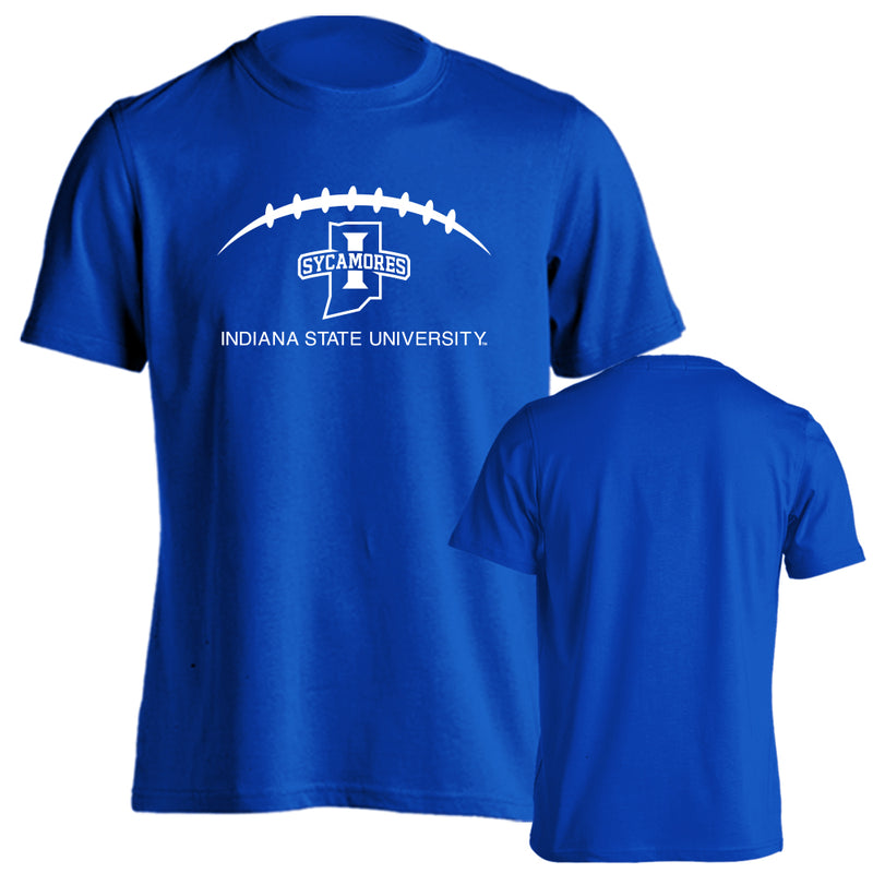 Indiana State University Sycamores Laces Out Football Short Sleeve Tee