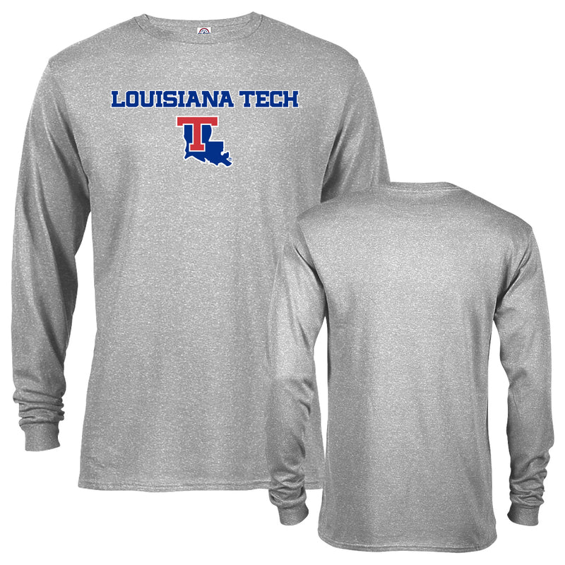 Louisiana Tech University Bulldogs Arch Text with Mascot Short Sleeve T-Shirt