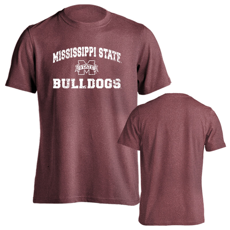 Mississippi State University Bulldogs Retro Distressed Short Sleeve T-Shirt