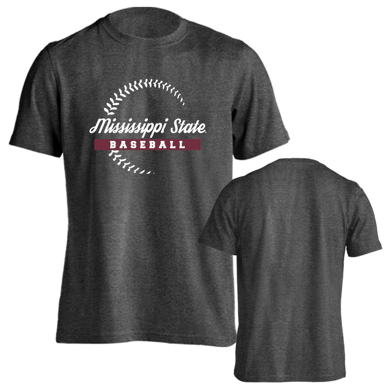 Mississippi State University Bulldogs Baseball Seams Short Sleeve T-Shirt