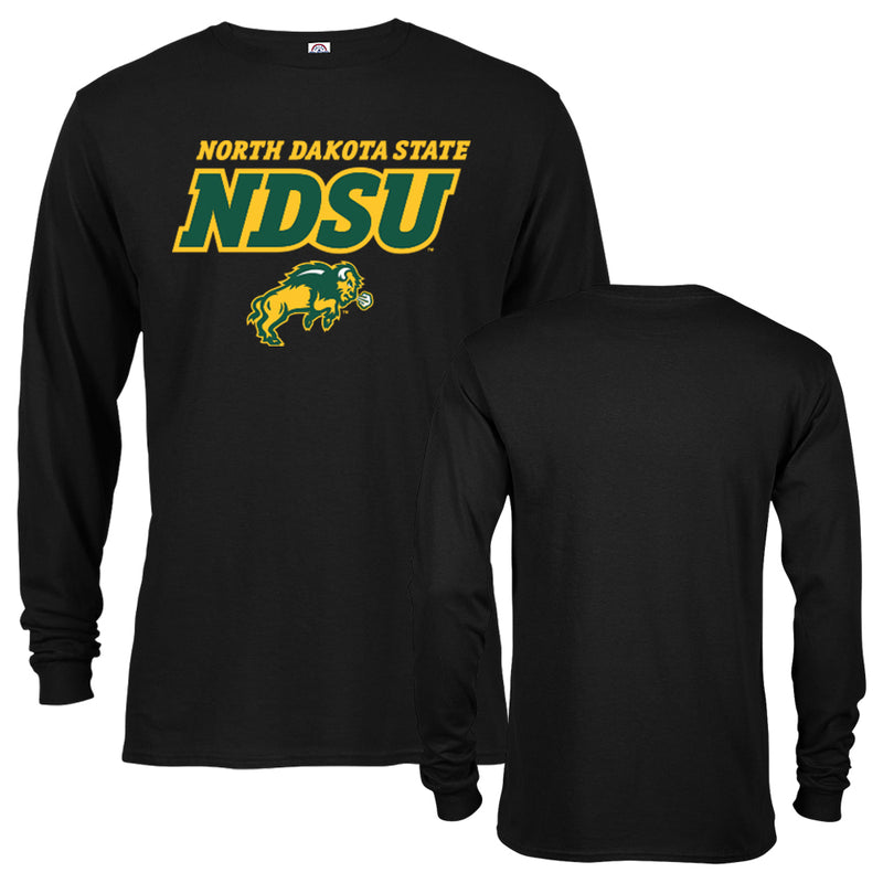 North Dakota State University Bison Classic Arch Mascot Long Sleeve T-Shirt