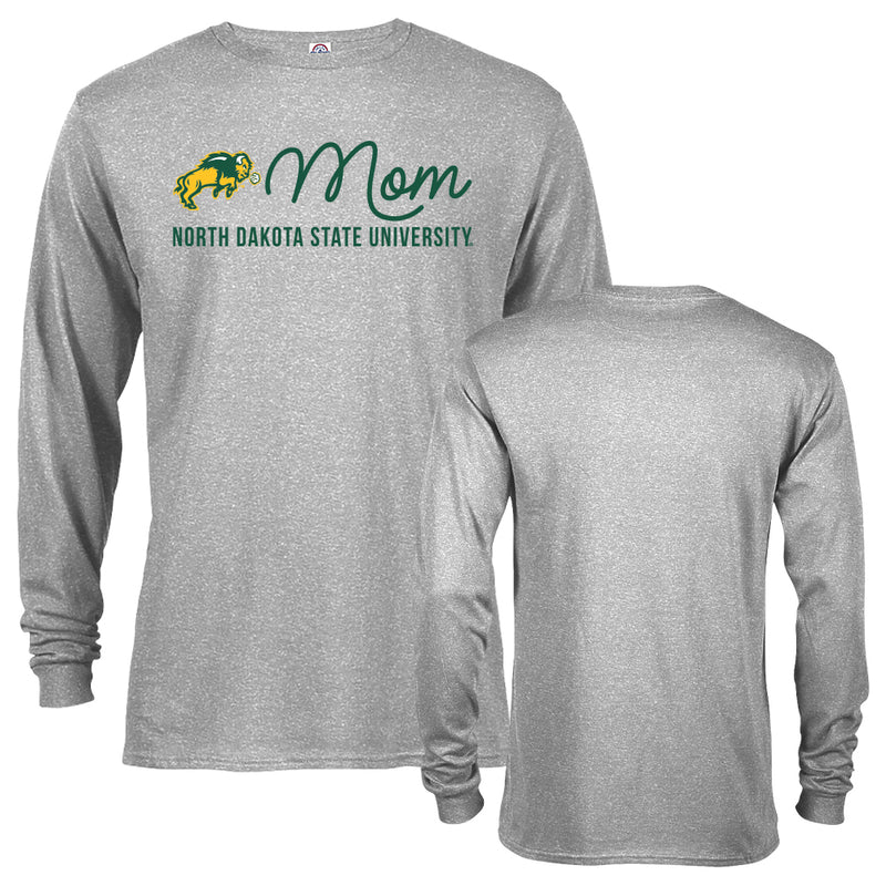 North Dakota State University Bison Mom Mother Parent Long Sleeve T-shirt Tee