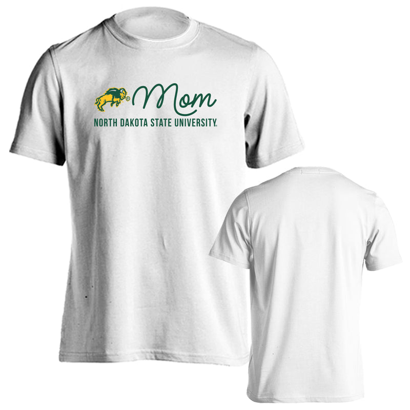 North Dakota State University Bison Mom Mother Parent Short Sleeve T-shirt Tee