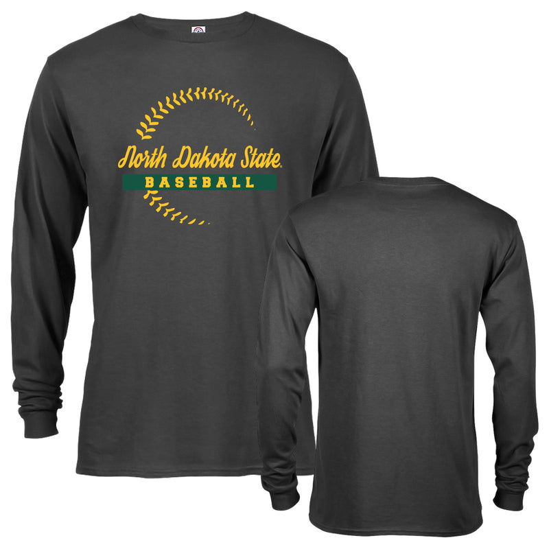 North Dakota State University Bison Baseball Seams Long Sleeve T-Shirt