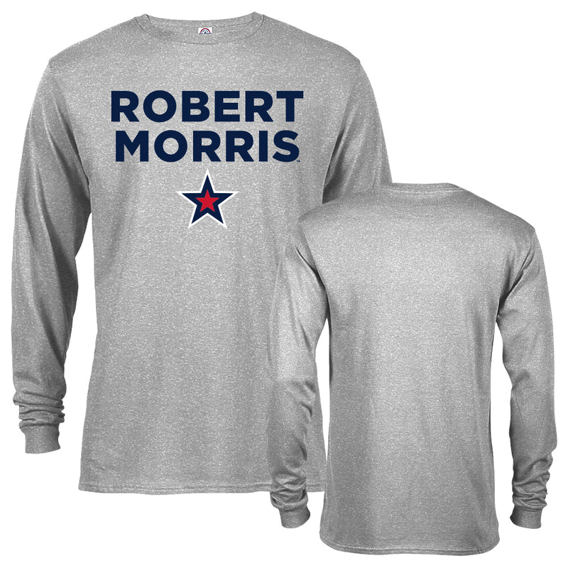 Robert Morris University Colonials Arched Text with Logo Long Sleeve T-Shirt