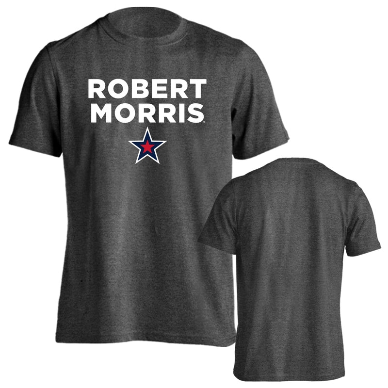 Robert Morris University Colonials Arched Text with Logo Short Sleeve T-Shirt
