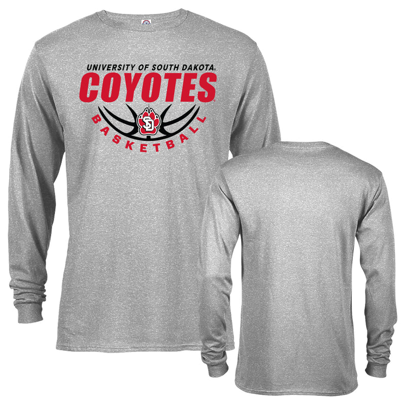 University of South Dakota Coyotes Basketball Nothing But Net Long Sleeve Shirt