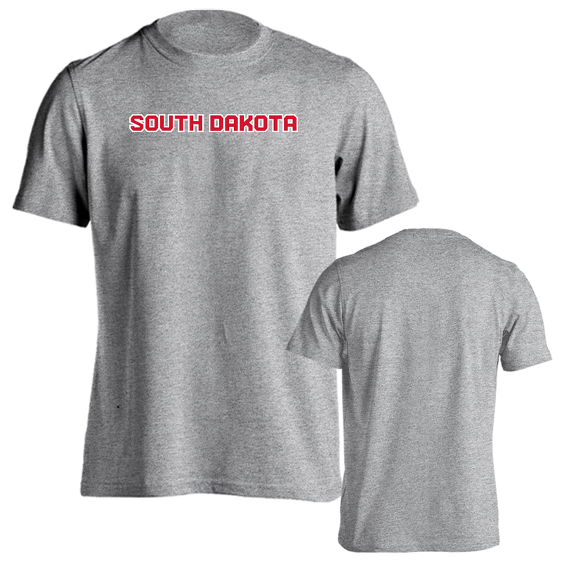 University of South Dakota Coyotes Arched Text Short Sleeve T-Shirt