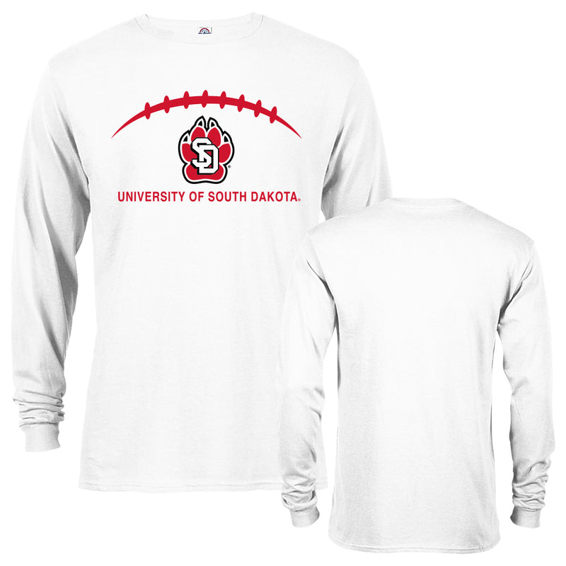 University of South Dakota Coyotes Football Laces Out Short Sleeve T-Shirt