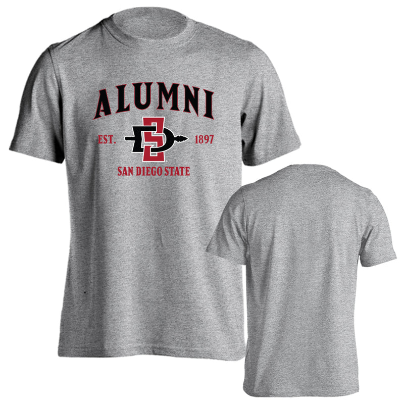 San Diego State University Aztecs Alumni Tee Graduate Short Sleeve T-Shirt