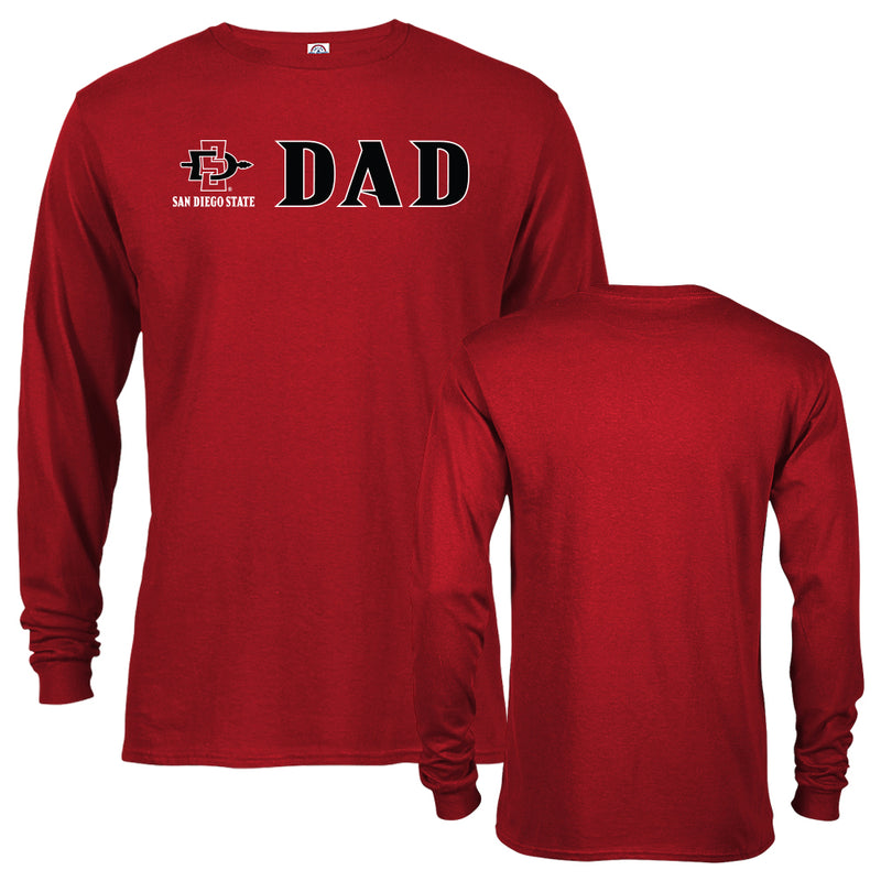 San Diego State University Aztecs Dad Father Proud Parent Long Sleeve T-Shirt
