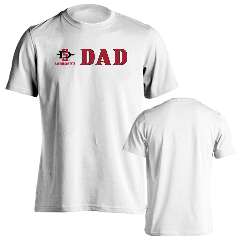 San Diego State University Aztecs Dad Father Proud Parent Short Sleeve T-Shirt