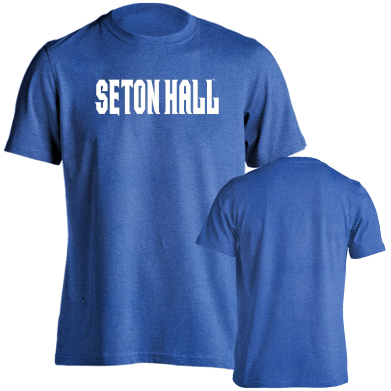 Seton Hall Pirates Seton Hall University Arch Text Adult Short Sleeve T-Shirt