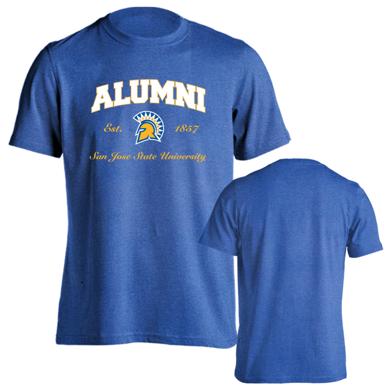 San Jose State University Spartans Alumni Logo Short Sleeve Graduate T-Shirt