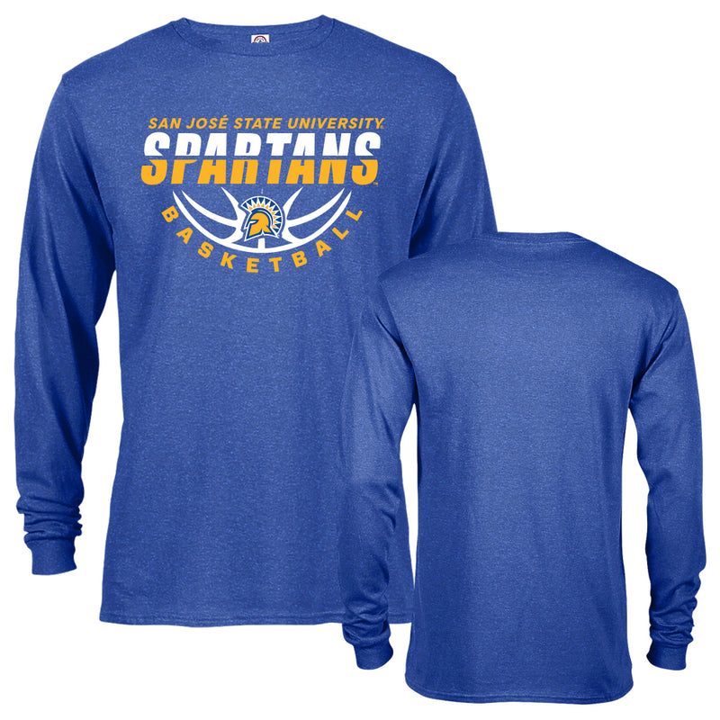 San Jose State University Spartans Basketball Long Sleeve Bball T-Shirt
