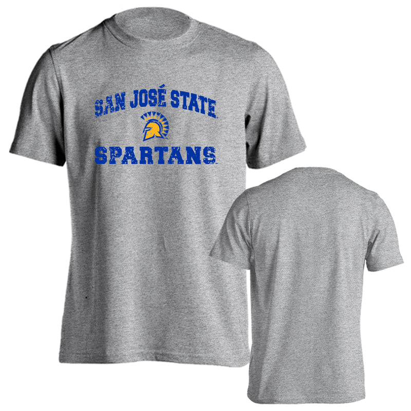 San Jose State University Spartans Distressed Retro Logo Short Sleeve T-Shirt