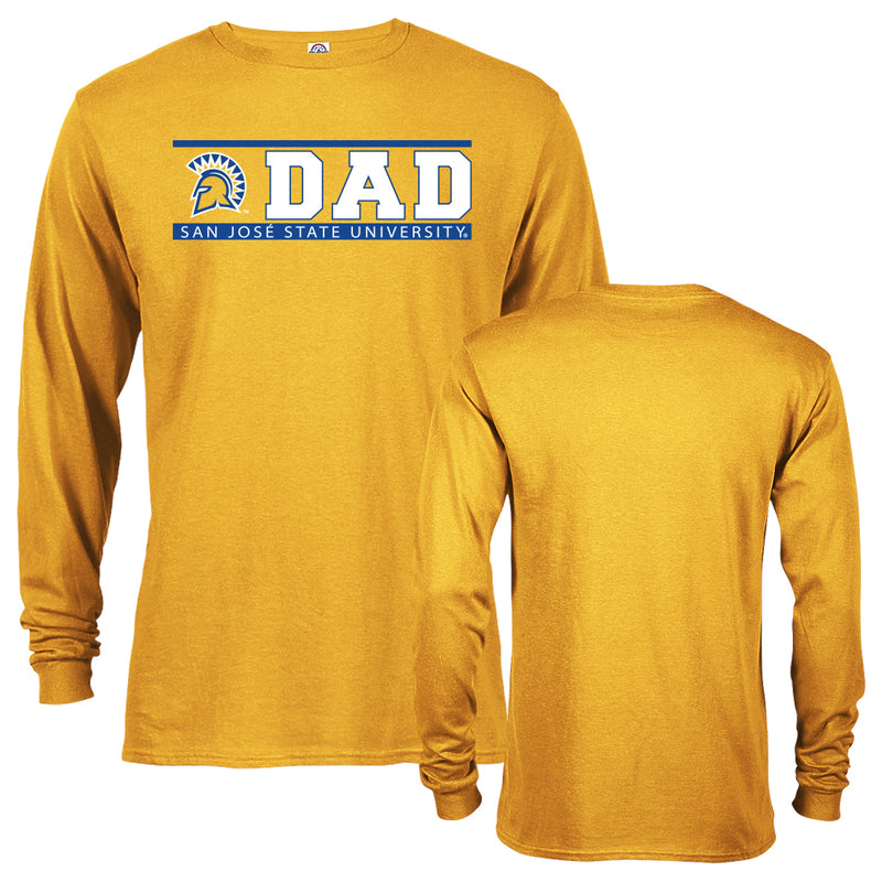 San Jose State University Spartans Dad Logo Father Parent Long Sleeve T-Shirt