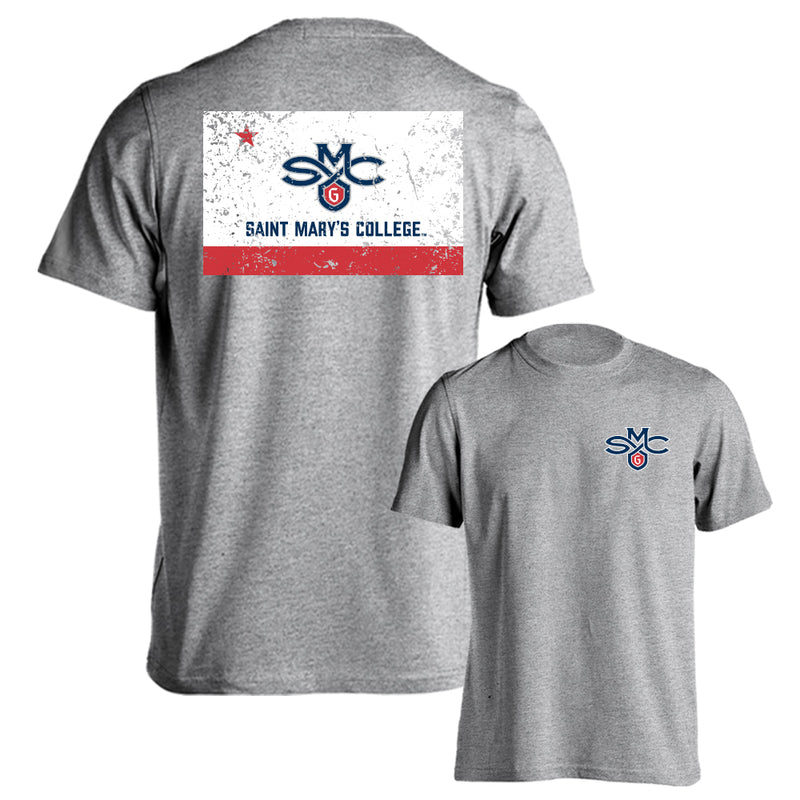Saint Mary's College Gaels Saint Mary's School Flag Logo Short Sleeve T-Shirt