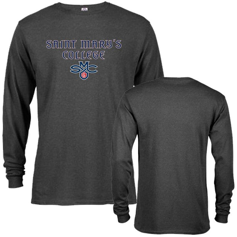 Saint Mary's College Gaels St. Mary's Arched Text with Logo Long Sleeve T-Shirt