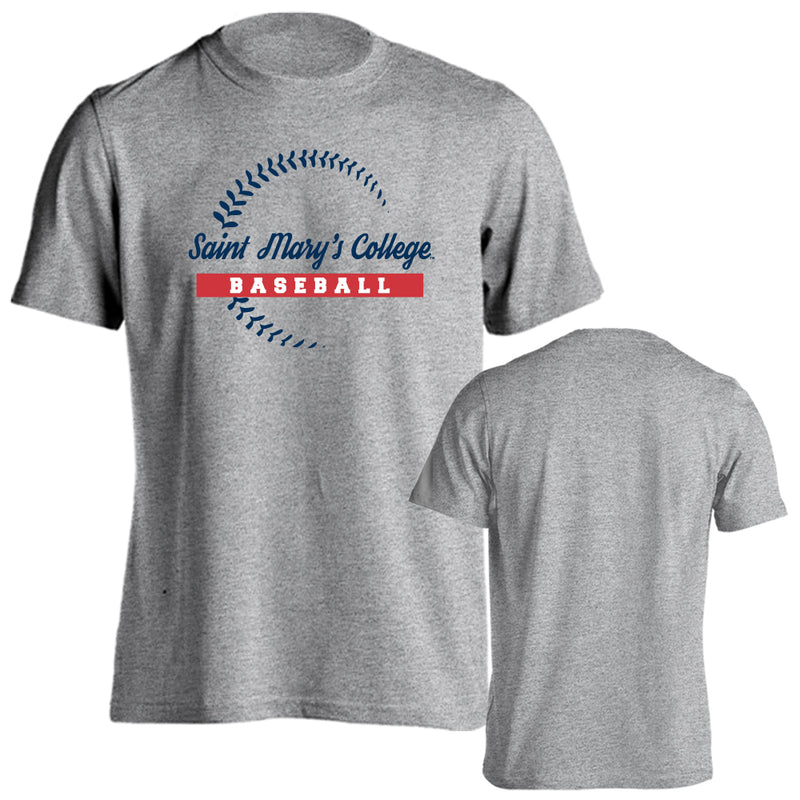 Saint Mary's College Gaels Saint Mary's Baseball Seams Short Sleeve T-Shirt
